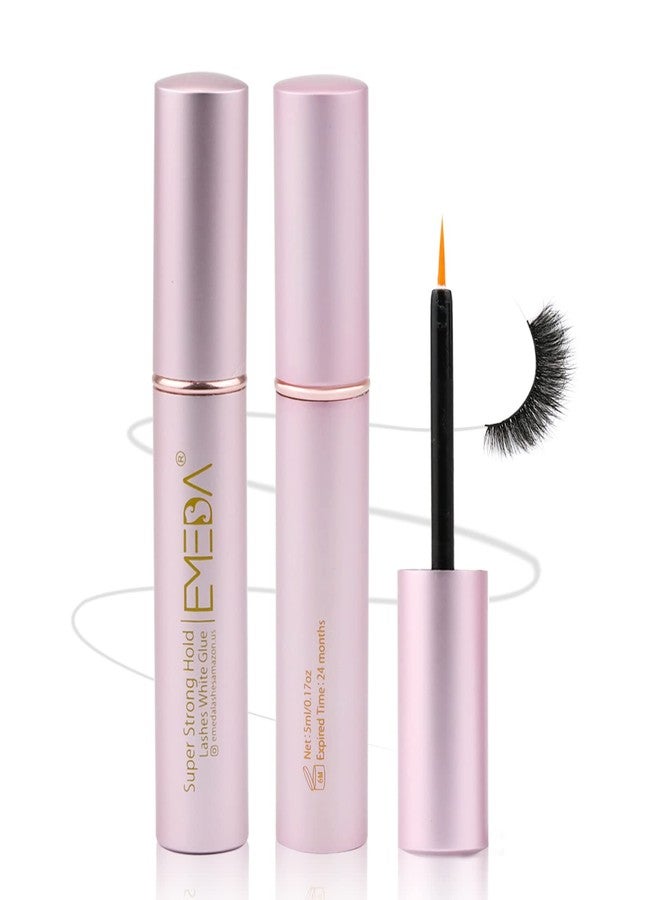 إيميدا غراء رموش صناعية من إيميدا، عبوتان، غراء شفاف فائق القوة، غراء رموش احترافي خالٍ من اللاتكس، غراء رموش مقاوم للماء، أفضل لاصق رموش أبيض، مناسب للعيون الحساسة. - Image 1